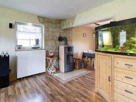 Wohnbereich mit Kamin