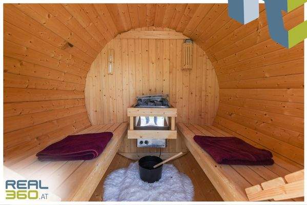 Innenansicht Saunafass