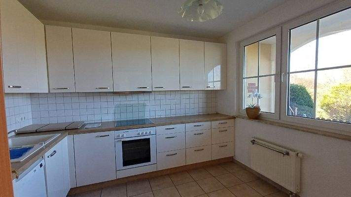 Küche mit Einbauküche