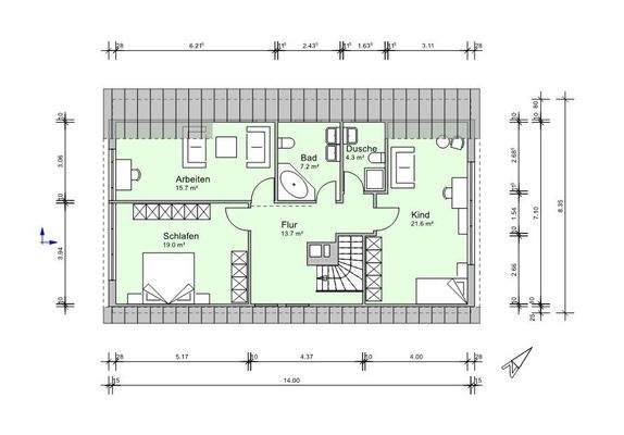 Grundriss Dachgeschoss