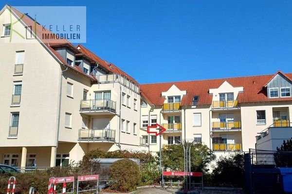 Außenansicht, Balkon am Wohnzimmer