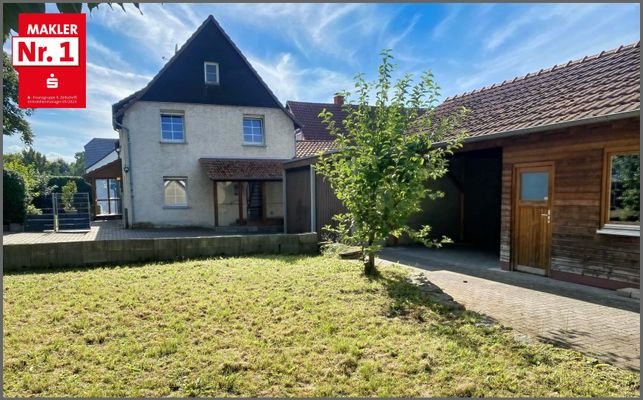 Gartenansicht / Gartenhaus - Carport / Garten