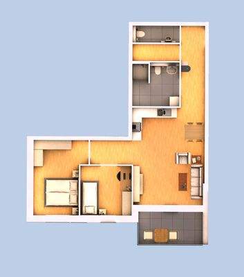 3D Ansicht Wohnung 03