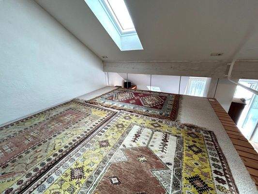 Der Schlafbereich in der Zwischenetage