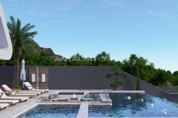 Detached Sea and Castle View House in Alanya Antalya