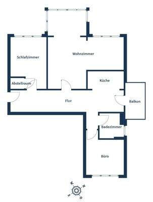 Grundriss Beispielwohnung 2