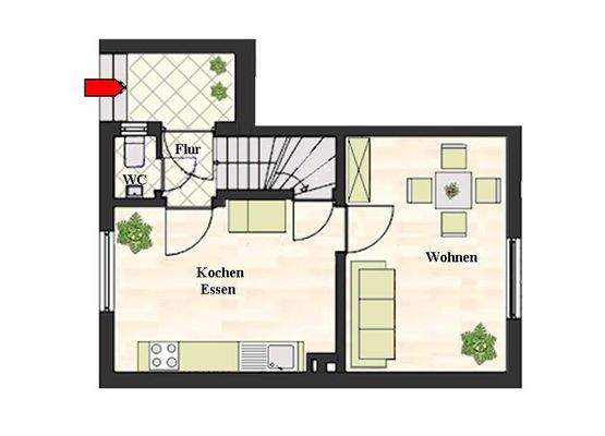 Grundrissplan Erdgeschoss