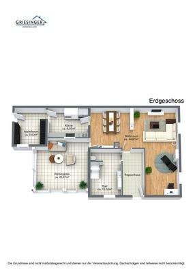 Erdgeschoss - 3D Grundriss