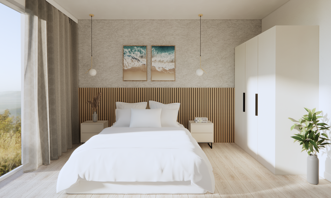 Design Beige Schlafzimmer