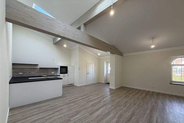 Wohn-/Esszimmer mit offener Küche