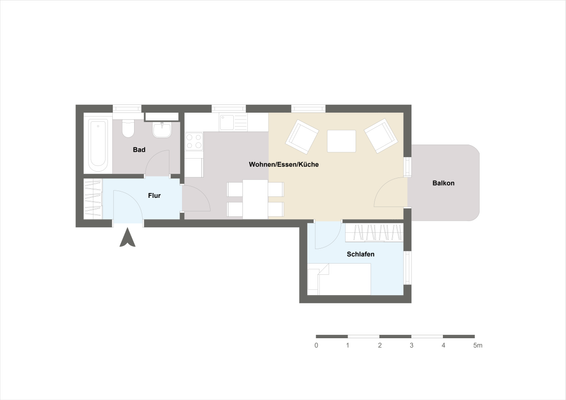 Grundriss Wohnung Nr. 18