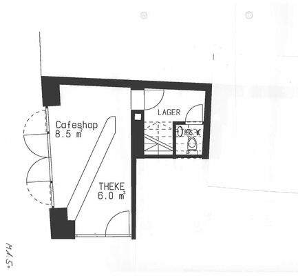 Cafe EG links_Grundrissplan