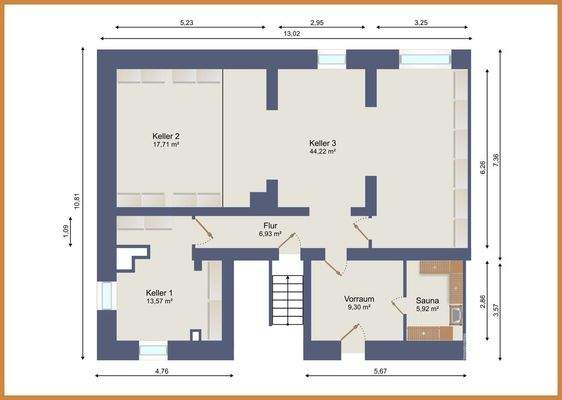 Keller Grundriss Altbau