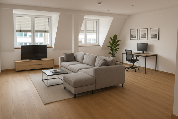 Wohnzimmer-ARBEITSZIMMER