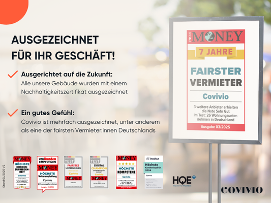 Ausgezeichnet für Ihr Geschäft!