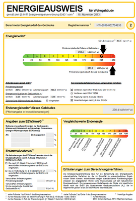 ENERGIEAUSWEIS - Auszug