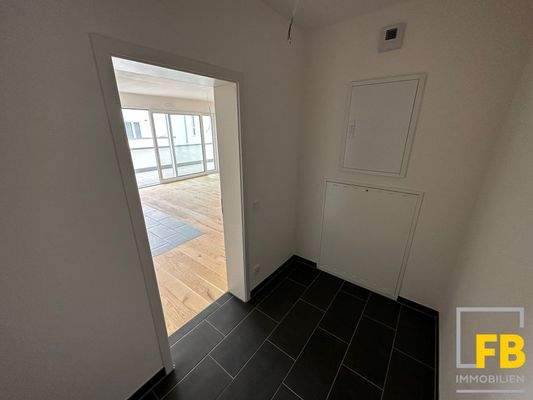 Blick aus dem Hauswirtschaftsraum