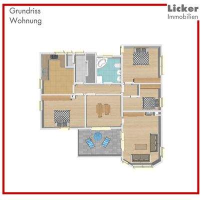 Grundriss-Wohnung