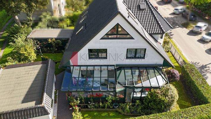 Westansicht von oben