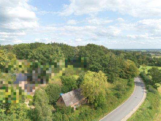 Blick auf das Grundstück