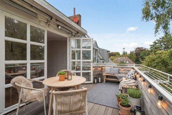 Balkon in Südostausrichtung (Visualisierung)