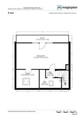 Grundriss Dachgeschoss Exposé