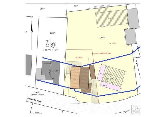 Schlehdornweg - Lageskizze 1-250- neue Größe