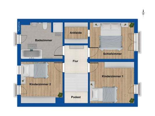 Grundriss Obergeschoss