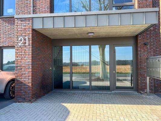 Gepflegter, einladender Hauseingang