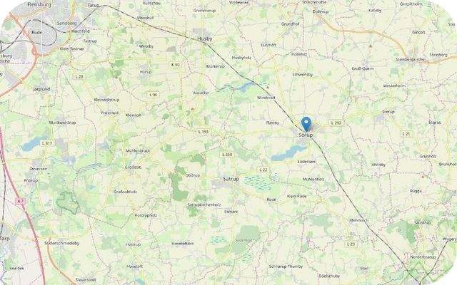 Sörup - Gute Verkehrsanbindung direkt an der Bahnstrecke Flensburg - Kiel