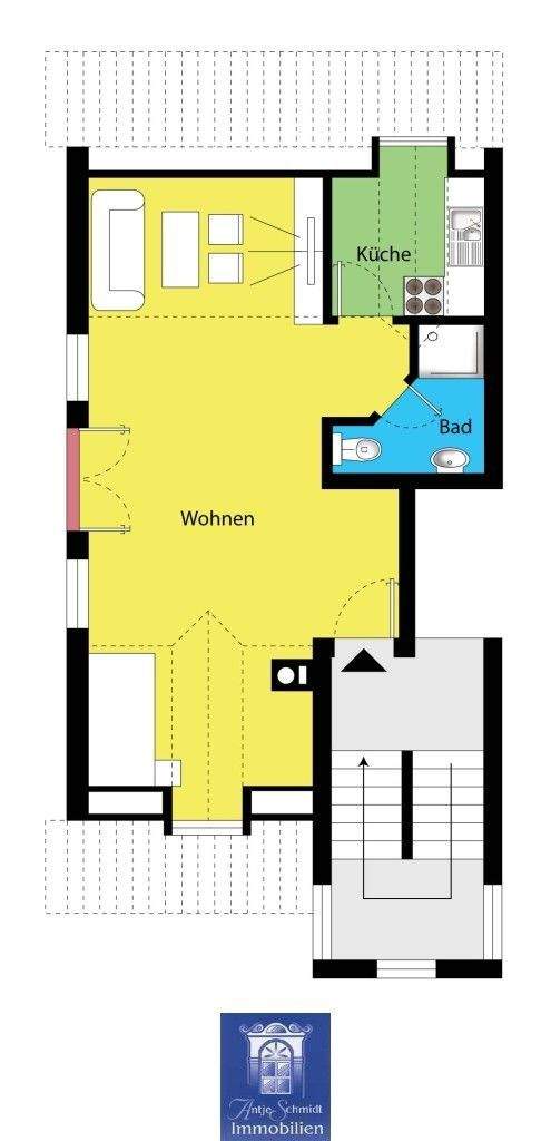 Hübsche Singlewohnung unterm Dach - Individuell und gemütlich! - Foto 3