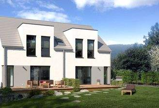 Generation 3 Aussenansicht Garten nah mit 2 möglichen Innenliegenden Zwerchgiebeln