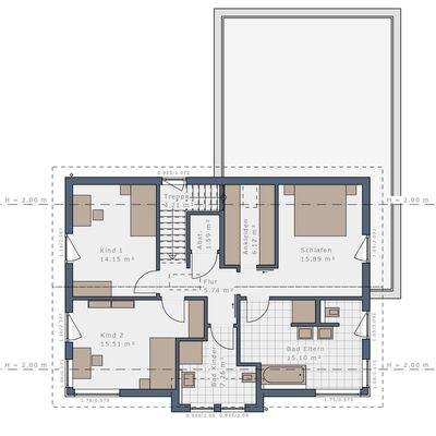 Grundriss Obergeschoss