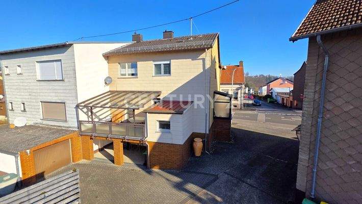 Rückseite des Hauses