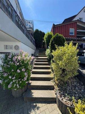 Aufgang zu den Wohnungen