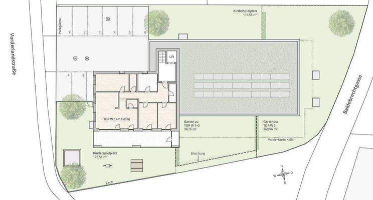 Lageplan Variante 3.OG
