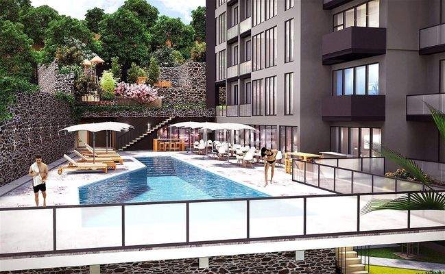 Sea-View Apartments for Sale in a Complex in Kartal Istanbul