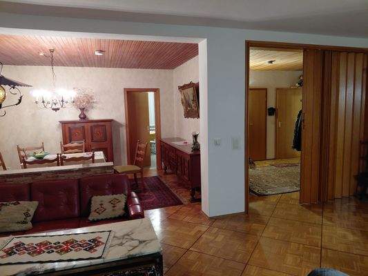 Blick in den Eßbereich