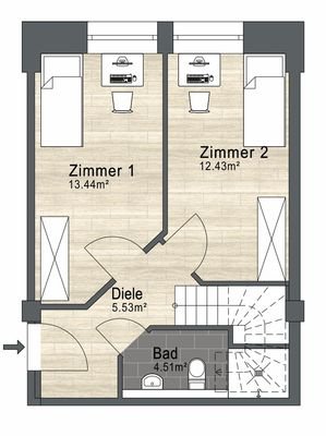 Grundriss 1. Obergeschoss