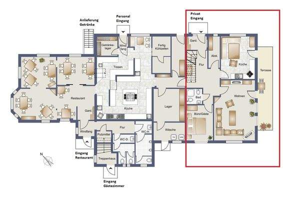 Restaurant und Privat