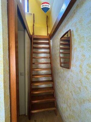 Treppe zum Spitzboden Gästehaus