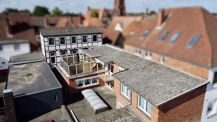 Rückwärtige Gebäudeansicht