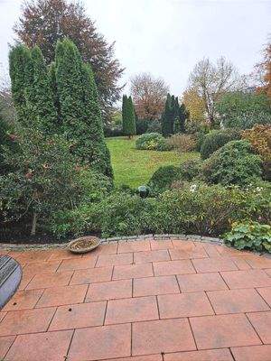 Grüner Terrassenblick