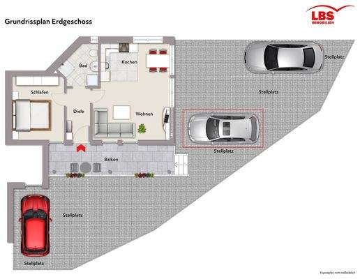 Grundrissplan Erdgeschoss