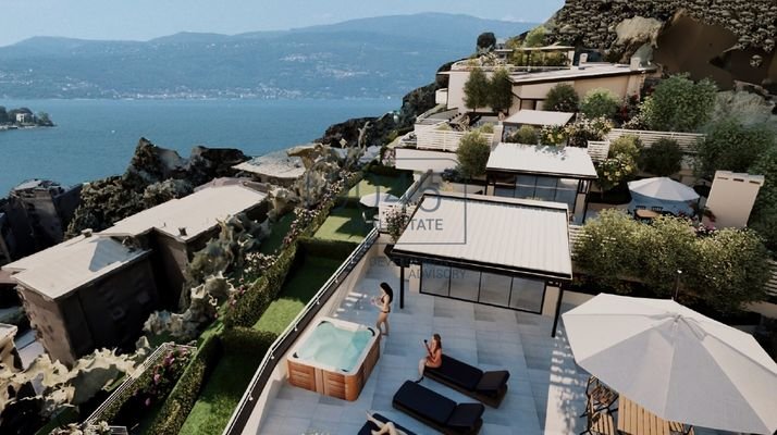 Ferienwohnung mit modernem Design mit Terrassen und Seeblick in Laveno Mombello - Lago Maggiore