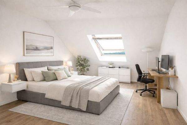 KI bearbeitet - Schlafzimmer