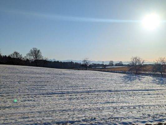 Blick bis in die Berge