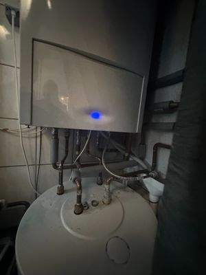 moderne Gaszentralheizung 