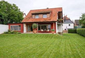 Westansicht Garten KI generiert