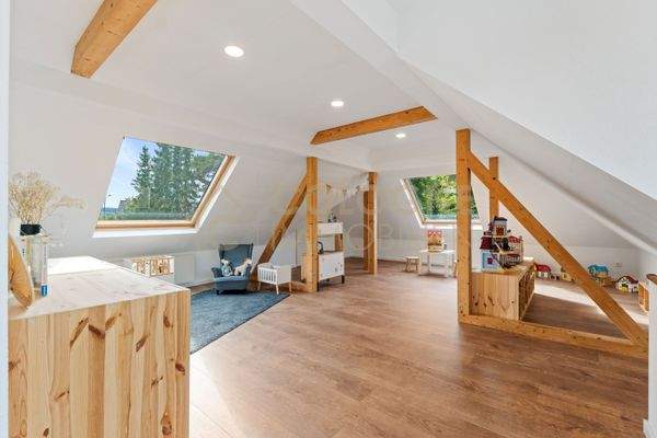 Spielzimmer im Dachgeschoss